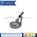 Sanitary stainless steel flange type sight glass with light